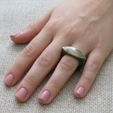 Flat top ring טבעת פליז