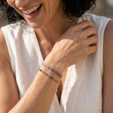 MP 20 צמיד רקום בגווני לילך וזהב