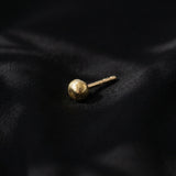 עגיל זהב צמוד - כדורון קטן 24 קראט