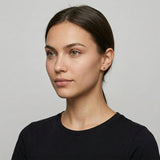 זוג עגילי זהב צמודים - כדורונים מט