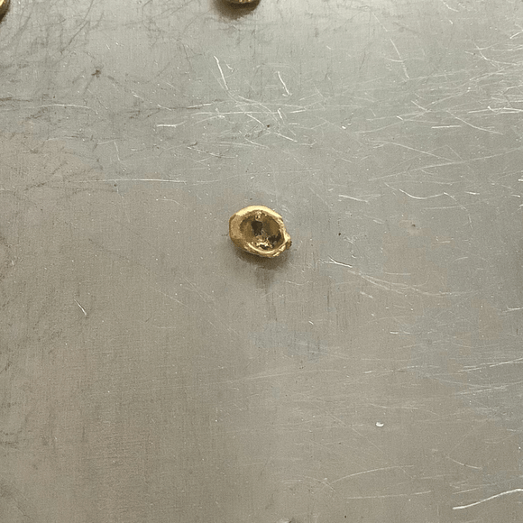 עגיל זהב צמוד - דמעה של 18 קראט
