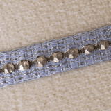 MT80 ZIP 03 צמיד רקום בגווני סגול וכסף