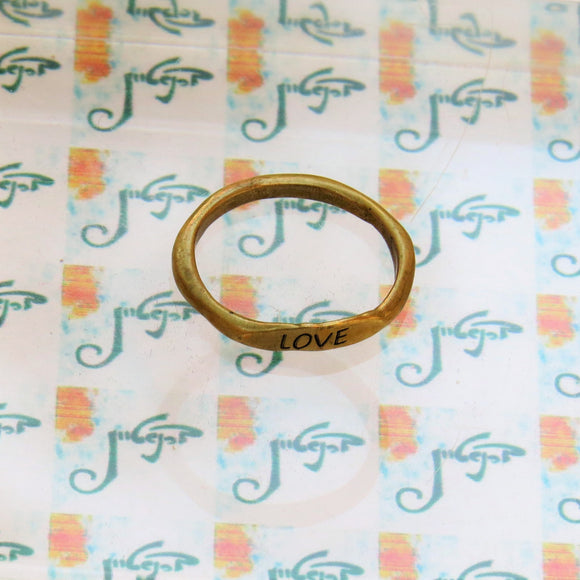 LOVE  טבעת ברונזה