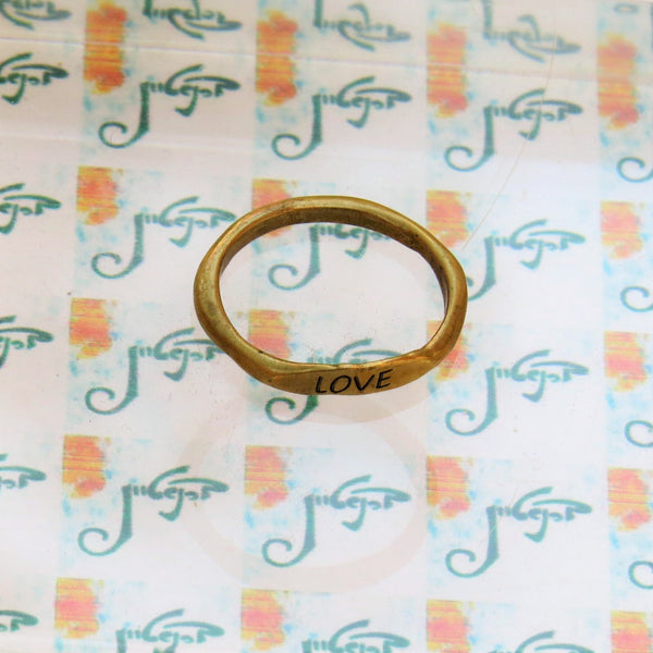 LOVE  טבעת ברונזה