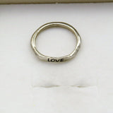 LOVE  טבעת כסף